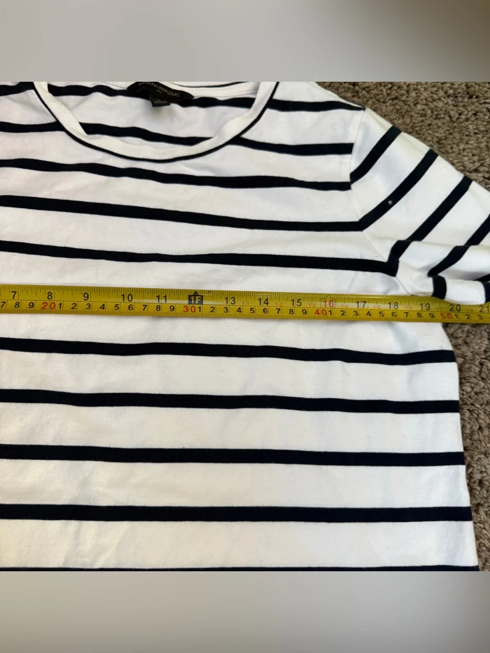 Striped Navy and White Short Sleeve Swim Cover-Up Dress! NWOT
